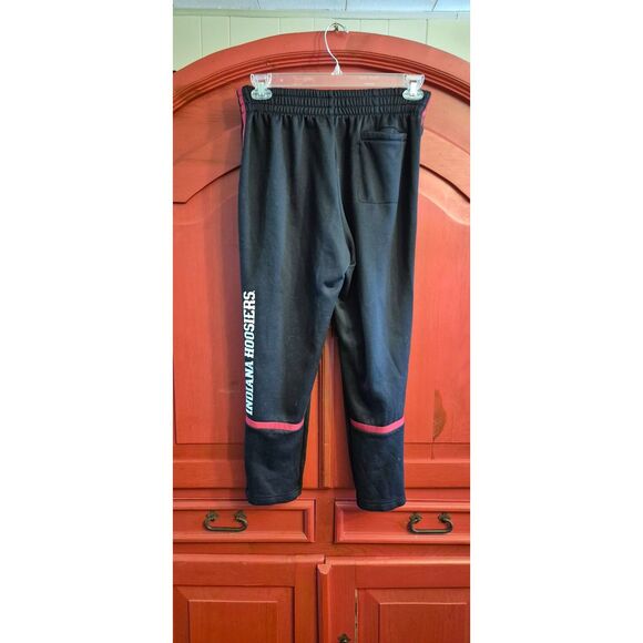 Adidas Sweatpants Mens Large IU Indiana University Workout Pants Zip Ankle EUC - Picture 1 of 3